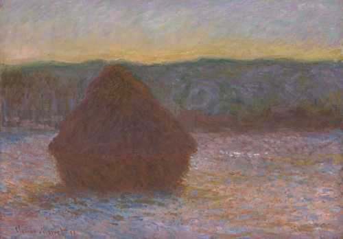 Stack of Wheat (Thaw, Sunset)