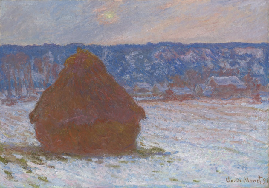 Stack of Wheat (Snow Effect, Overcast Day)